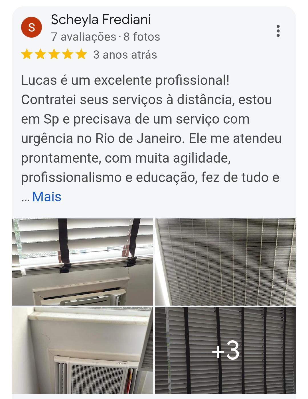 Avaliação Google Marido de Aluguel Carioca