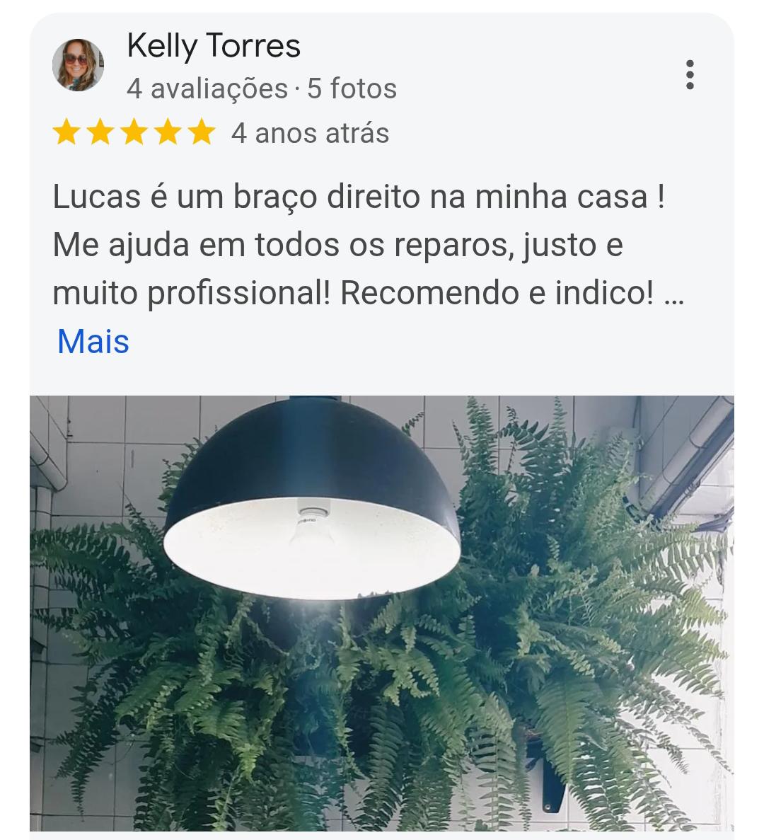 Avaliação Google Marido de Aluguel Carioca