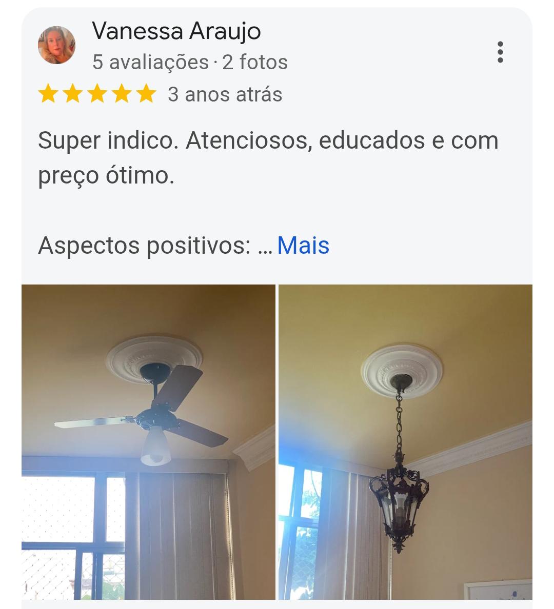 Avaliação Google Marido de Aluguel Carioca